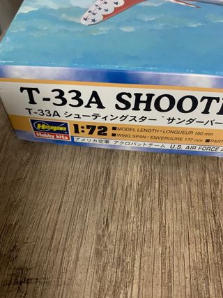 Maqueta Avión T-33A Shooting Star Thunderbirds