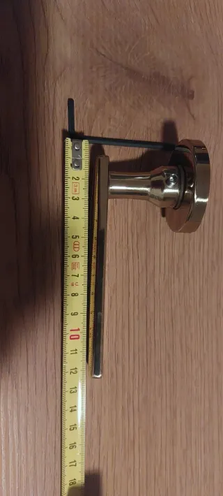 Manetas puerta interior doradas