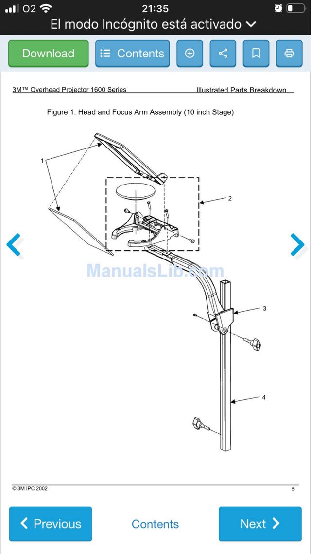 Retroproyector 3M 1615