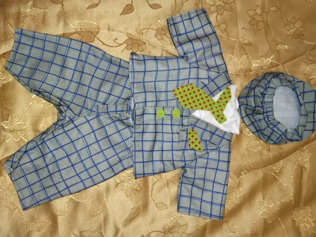 Completo per Cicciobello a quadri