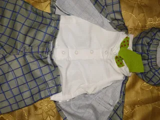 Completo per Cicciobello a quadri