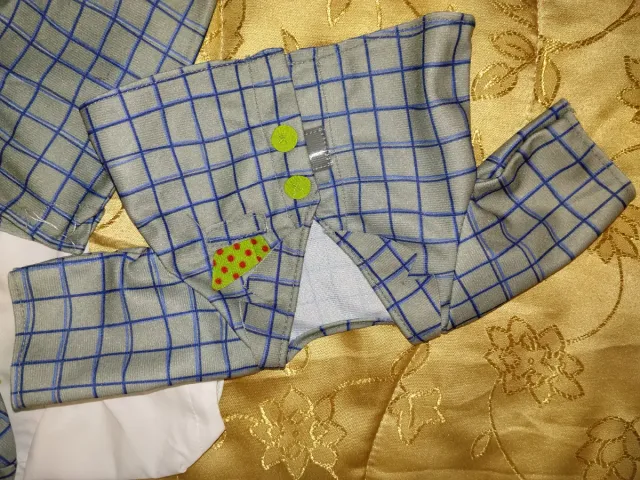 Completo per Cicciobello a quadri