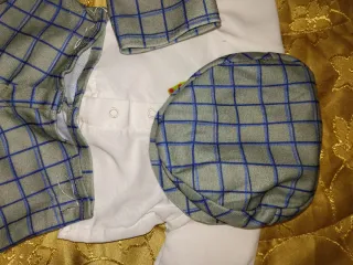 Completo per Cicciobello a quadri