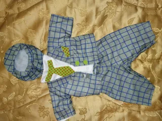 Completo per Cicciobello a quadri