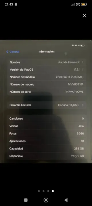 iPad Pro 11 M4 Impecable