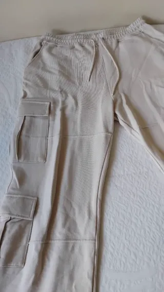 Chándal Cargo Zara Beige Hombre