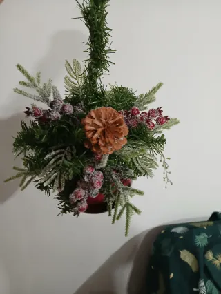 Bola Navidad Decorada Piña y Bayas