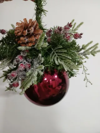 Bola Navidad Decorada Piña y Bayas