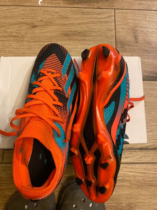 Scarpe da calcio Adidas Arancione e Turchese