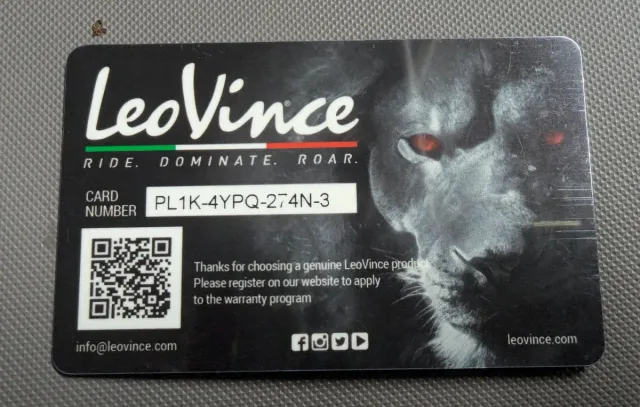 Tubo de escape LeoVince LV12 Titanio para BMW