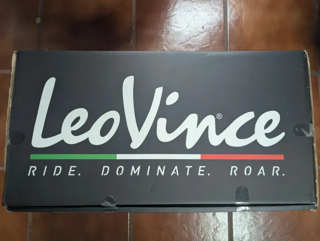 Tubo de escape LeoVince LV12 Titanio para BMW