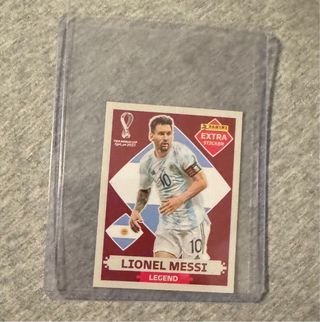 Cromo Messi Extra Sticker Mundial 2022