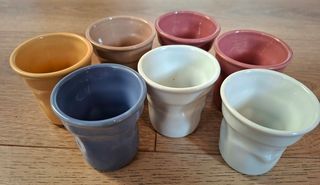 7 tazzine bicchierini accartocciati Bialetti Caffè