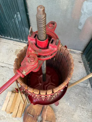 Prensa de Vino Manual Madera