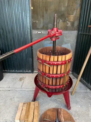 Prensa de Vino Manual Madera