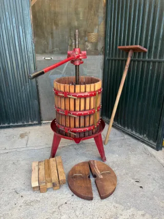 Prensa de Vino Manual Madera