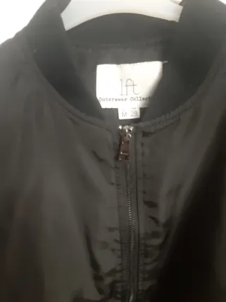 Chaqueta bomber negra