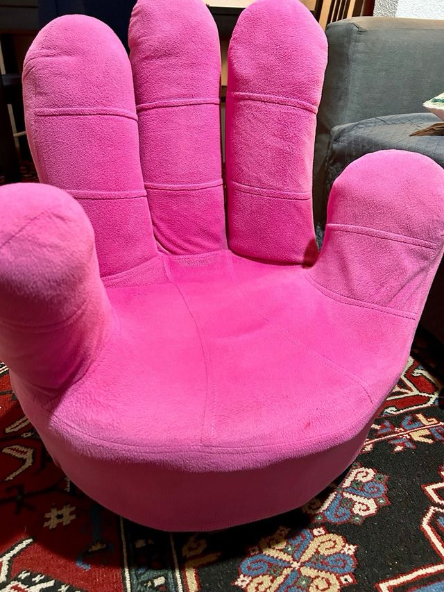 Butaca infantil mano fucsia