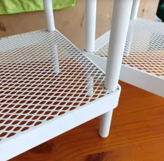 Banco Zapatero Metálico Blanco Ikea