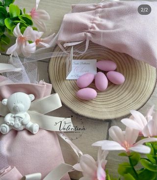 Bomboniera sacchetto gessetto orsetto