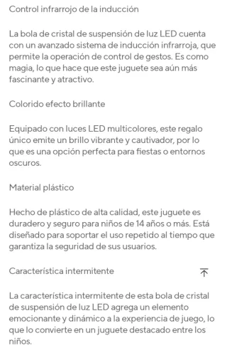 Mini dron LED de inducción