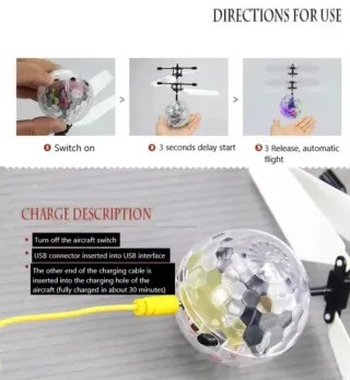 Mini dron LED de inducción