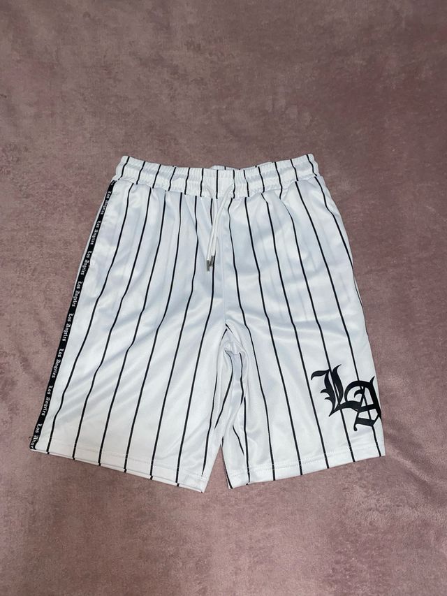 Pantalones cortos de rayas LA