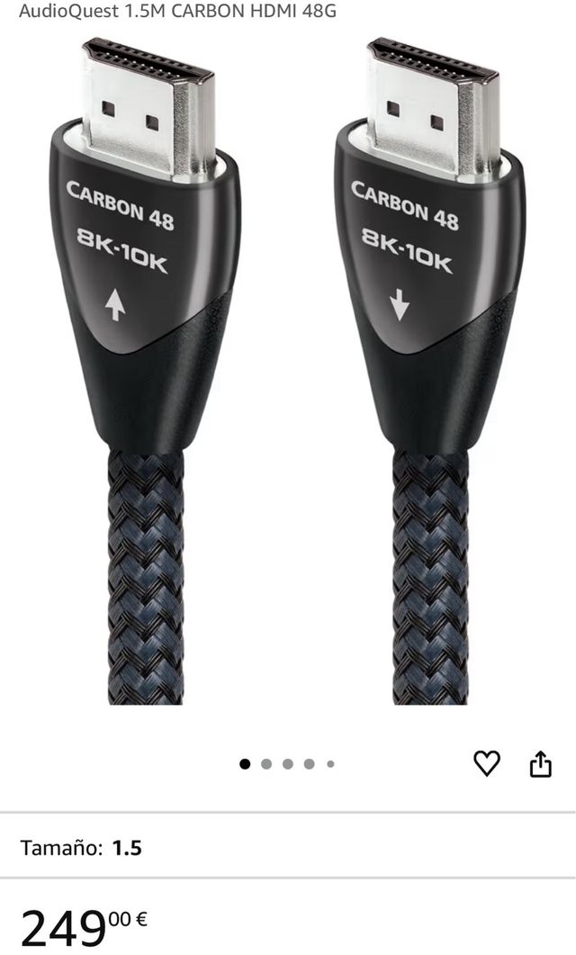 AudioQuest Carbon HDMI 48Gbps 1.5m