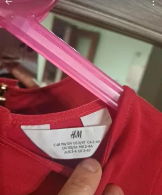 Vestito bambina rosso tartan