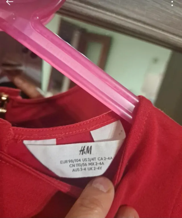 Vestito bambina rosso tartan