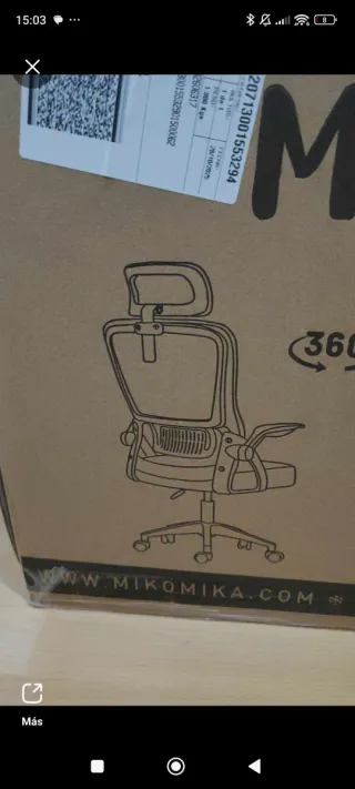 Silla de escritorio negra y blanca