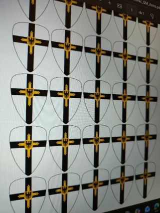 Pegatinas Escudos Playmobil Teutónicos