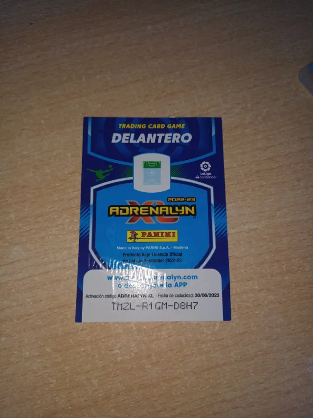 Carta adrenalyn Lewandowski balón de oro 2022-2023