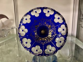 Copa Bohemia Siglo XIX Azul y Plata