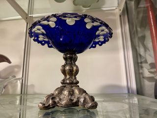 Copa Bohemia Siglo XIX Azul y Plata