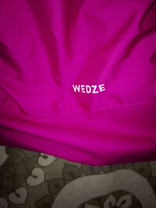 Pantalones de esquiar con tirantes fucsia