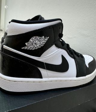 Nike Air Jordan 1 Mid SE Nero Bianco Taglia 41