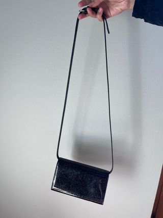 Portafoglio Diesel con tracolla nero