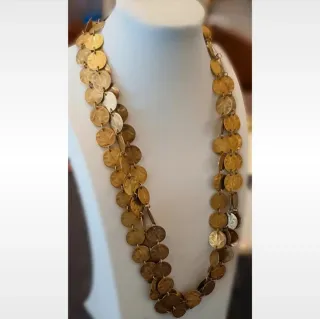 Collana Giorà By Raspini con monete, alla schiava.
