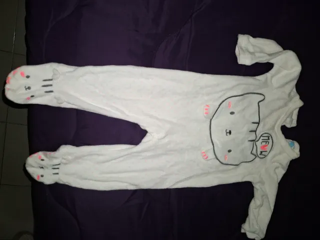 Pijama invierno bebé 12 meses gato