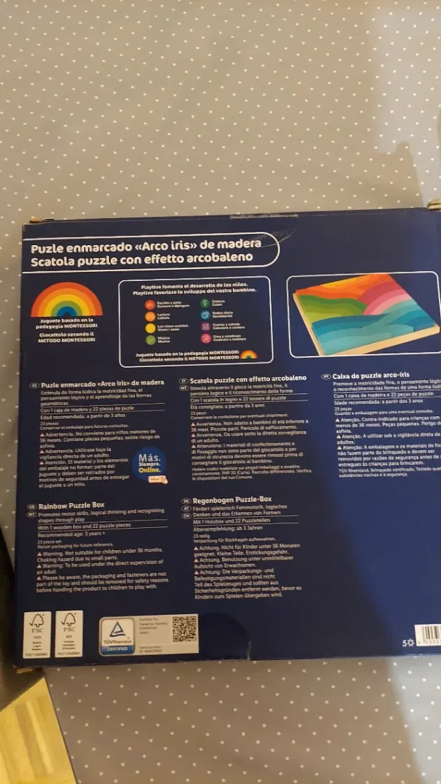 Puzzle Arcoíris de Madera Playtive