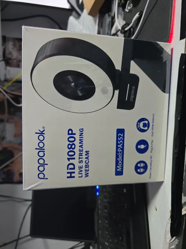 Webcam Papalook con Aro de Luz