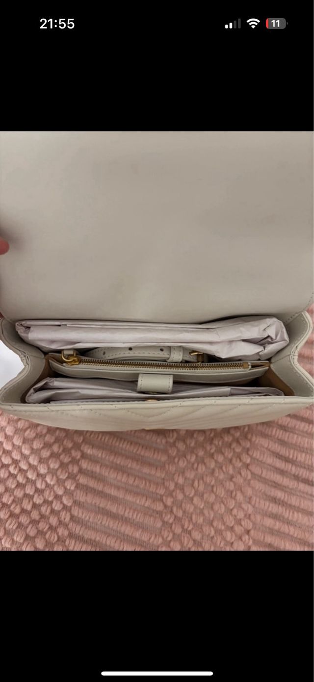 Bolso Pinko Love Lady Puff Mini Beige