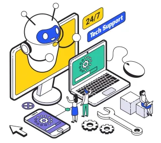 Técnico informático rápido y fiable