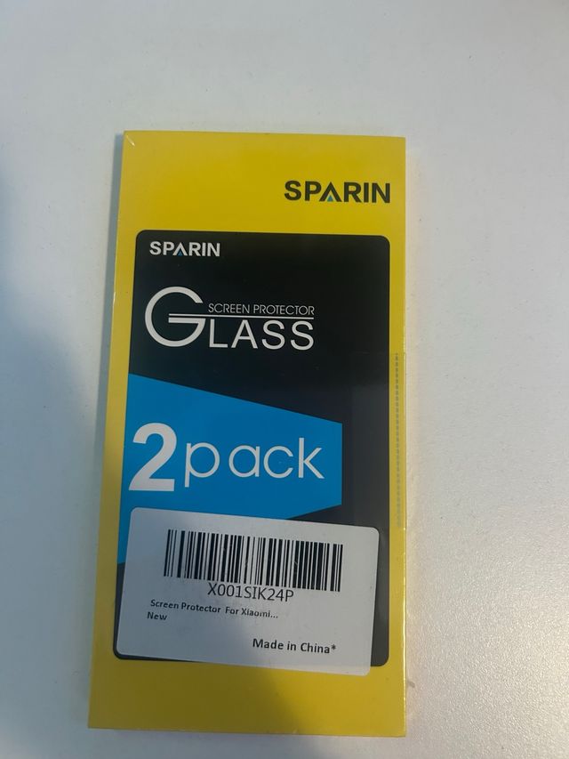 Protettore schermo in vetro SPARIN per Xiaomi, confezione da 2