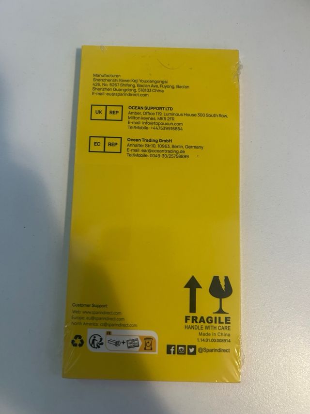 Protettore schermo in vetro SPARIN per Xiaomi, confezione da 2