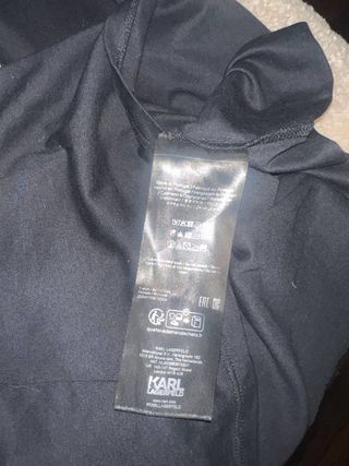 Camiseta Karl Lagerfeld Gato Negro Multicolor