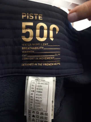 Pantalón de nieve Piste 500