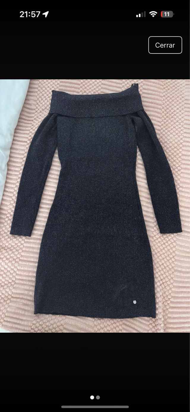 Vestido brillos Green Coast