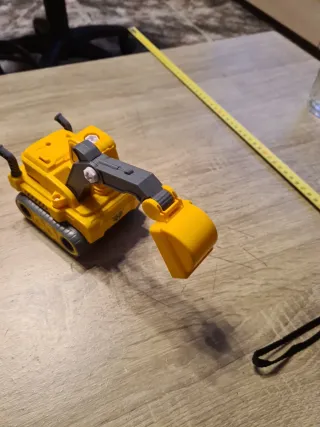 Camión de juguete excavadora y volquete